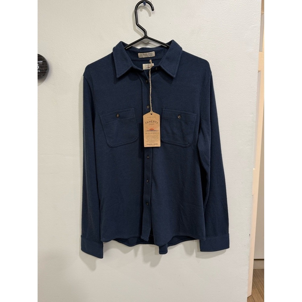 NWT Faherty Legend Knit Shirt Sz Large
BRIGHTON NAVY TWILL